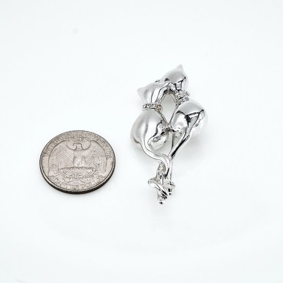 Vintage Brooch, Cat Pin, Gifts for Cat Lovers, Vintage Costume Jewelry - Picture 6 of 10